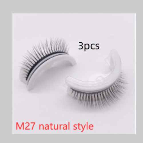 Reusable 3D Mink Lashes Natural False Eyelashes Self Adhesive Fake