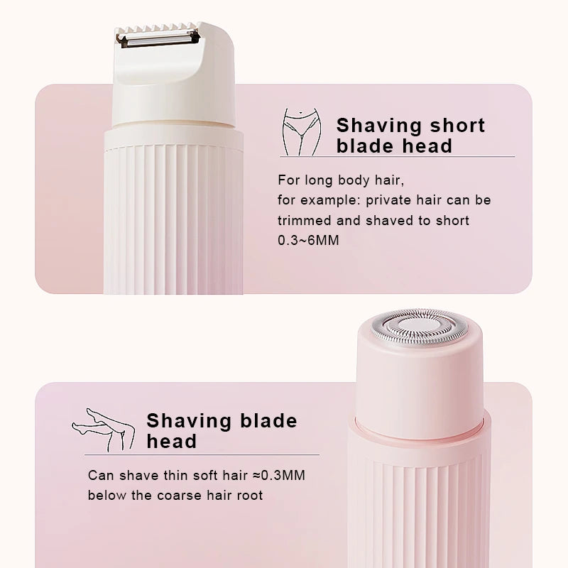 Electric Shaver Intimate Male and Female Pubic Hair Trimmer Household Use Electric Trimming Shaving Epilator Painless