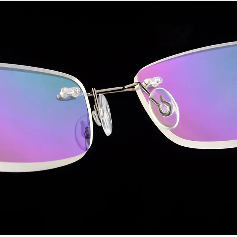 Rimless Reading Eyeglasses for Men and Women..