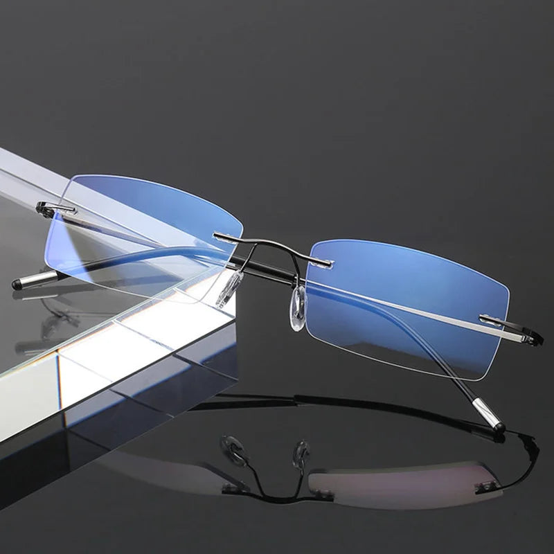 Rimless Men Reading Glasses.