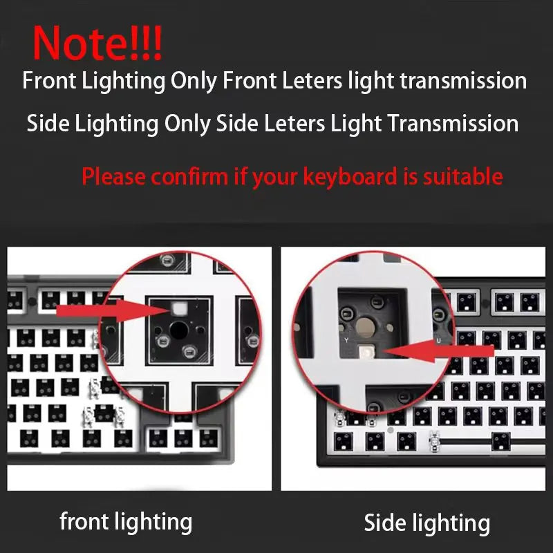 Gradient Keycaps Side Printed Shine Through PBT Double Shot OEM Profile for MX Switches Gaming Keyboard 130+key caps