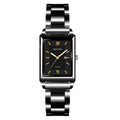 Top Brand Luxury Watches for Men Fashion Quartz Wristwatch Square Gold Stainless Steel Business Clock Relogio Masculino