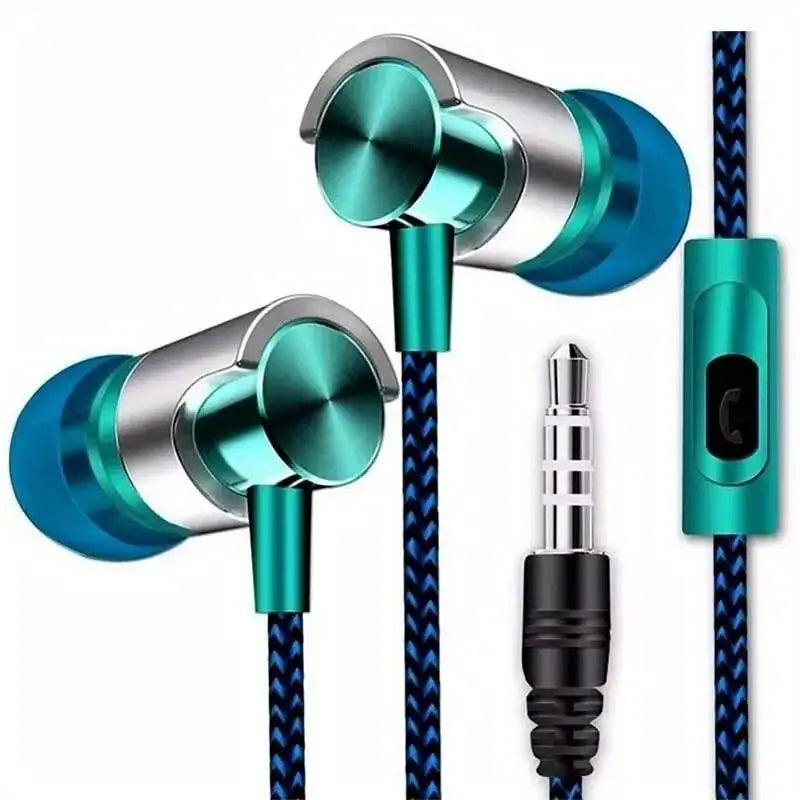 3.5mm Wired In-Ear Headphones with Ergonomic Design, HiFi Stereo Sound & Volume Control