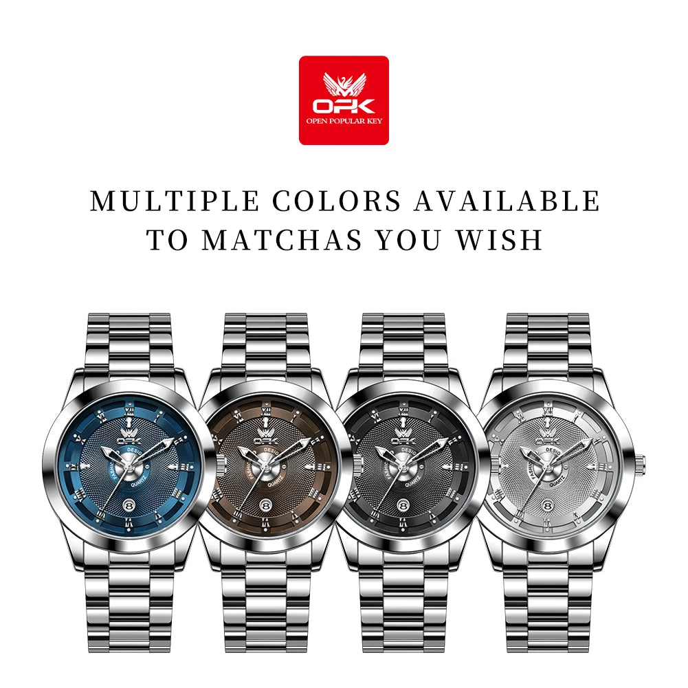 OPK 6056 New Men's Watch Fashion Dial Design New Men's Watch Fashion Dial Design Stainless steel Watches