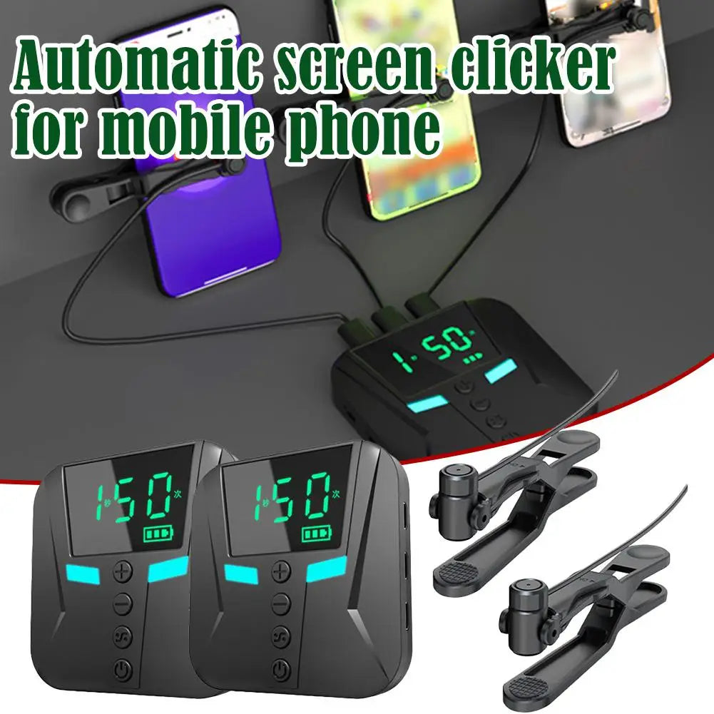 Mobile Phone Screen Clicker Device Live Broadcast Fast Praise Automatic Game Hanging Loop Connecting Device Buying Artifact