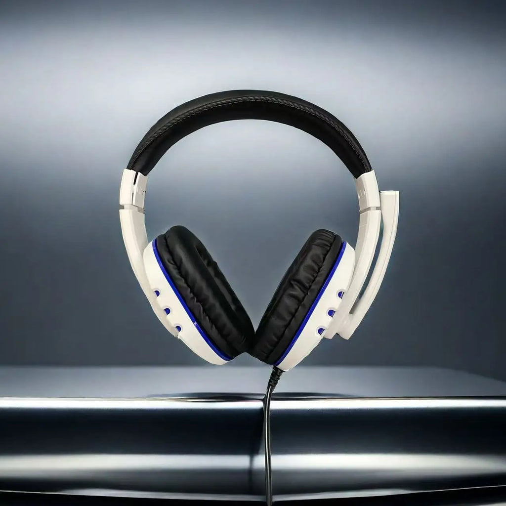 7260 Wired Headphones with Microphone，Suitable for work meetings、Study Recording、Entertainment Games，Compatible：PS4/PS5/Xbox One