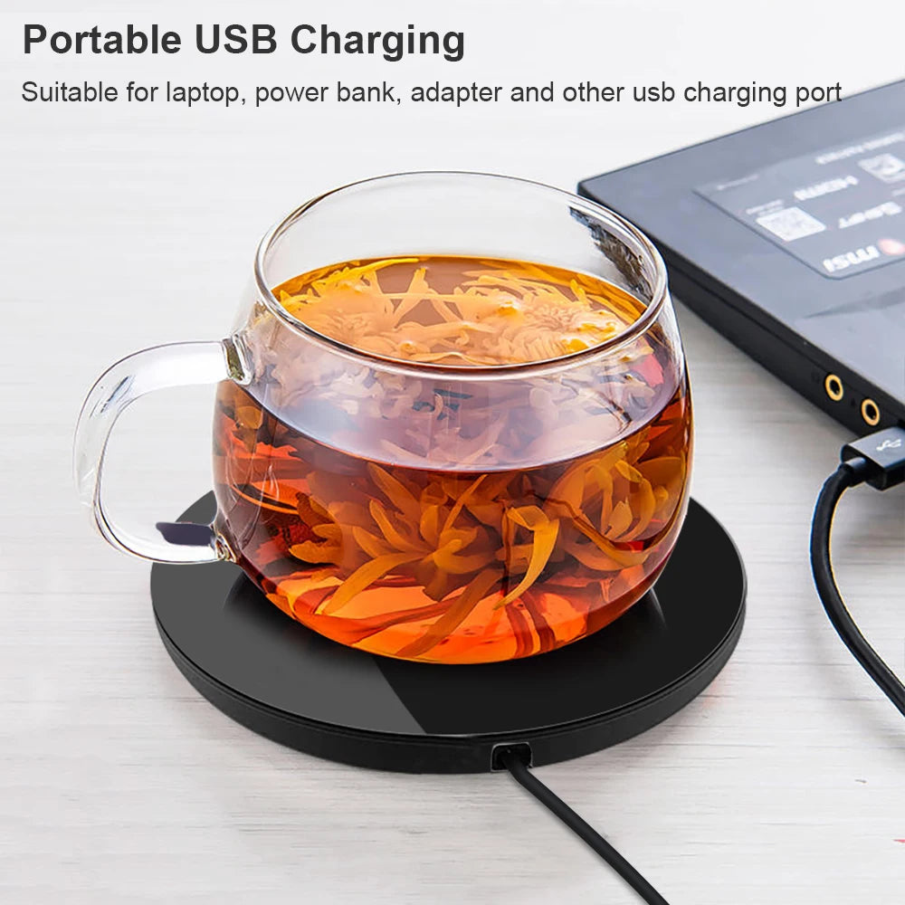 Mug Warmer USB Cup Heater Mini Cup Warmer Electric Heating Thermostatic Coaster Coffee Milk Tea Water Constant Pad Mug Warmer