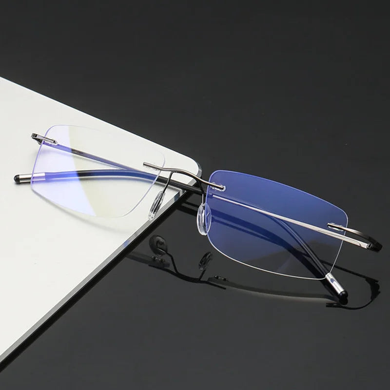 Rimless Men Reading Glasses.
