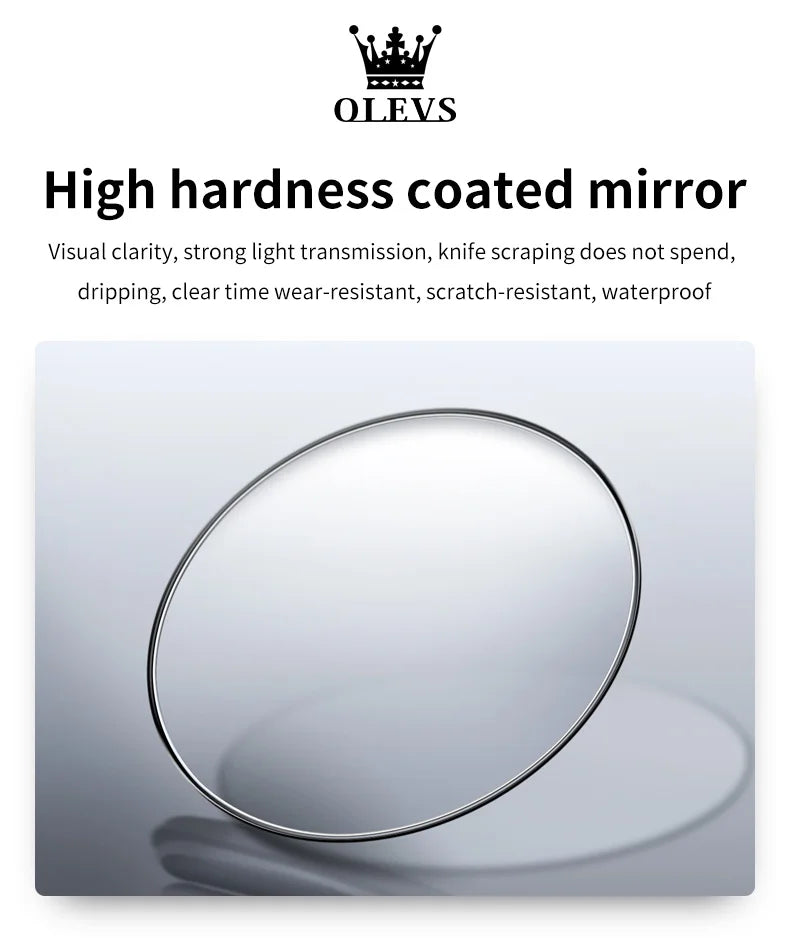 OLEVS 3650 Gold Watches for Men Classic Large Digital Dial Auto Date Waterproof Luminous Original Men's Quartz Wristwatch New