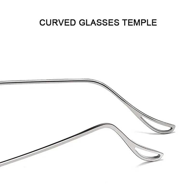 Rimless Computer Reading Glasses Frame Unisex Anti-Blue Light Presbyopia Eyeglasses Spectacles Frames