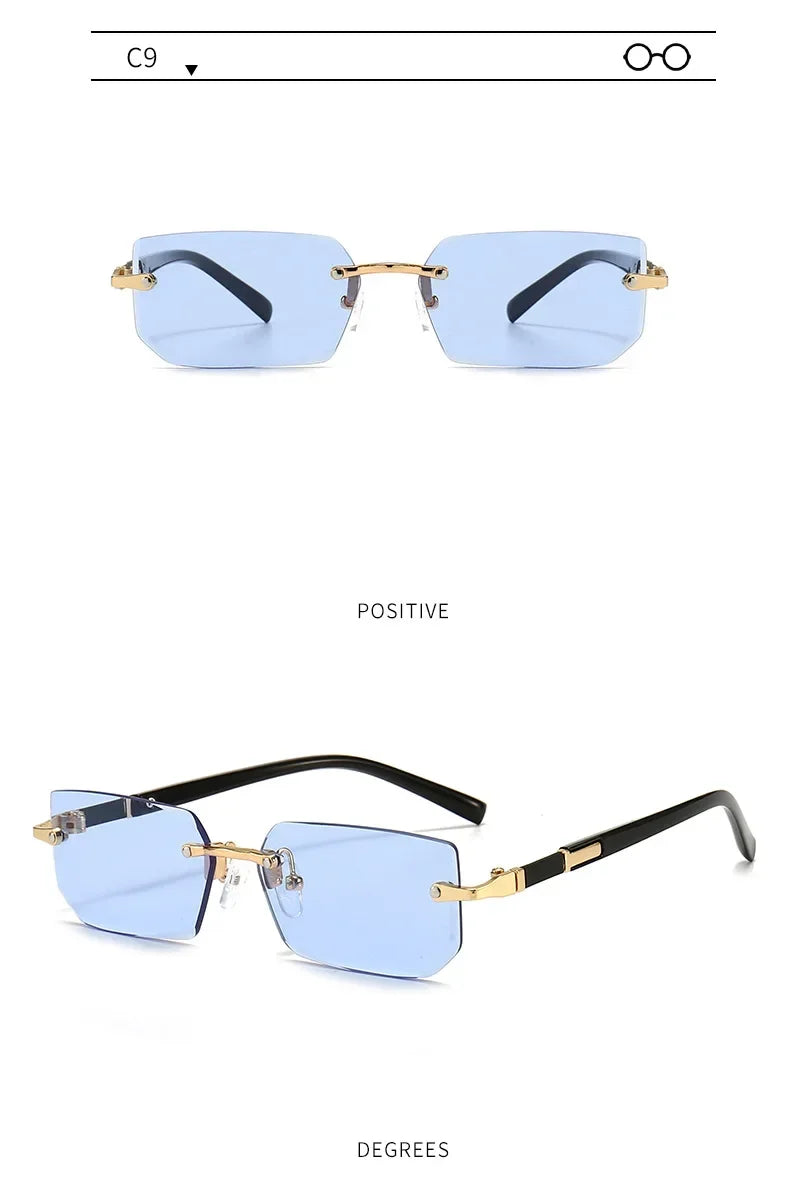 Polygon Rimless Sunglasses