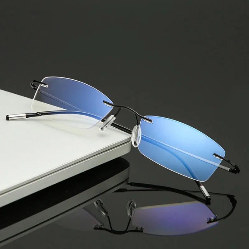 Rimless Men Reading Glasses.