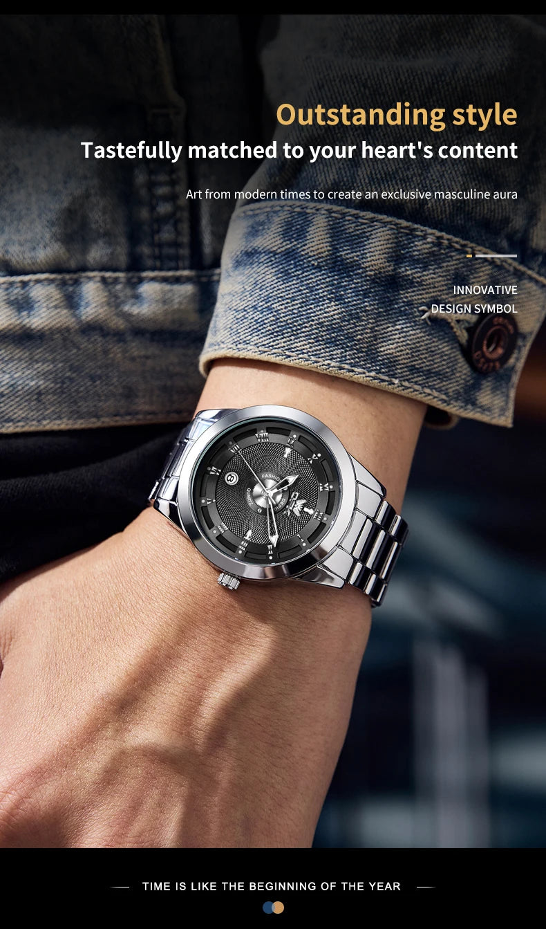 OPK 6056 New Men's Watch Fashion Dial Design New Men's Watch Fashion Dial Design Stainless steel Watches