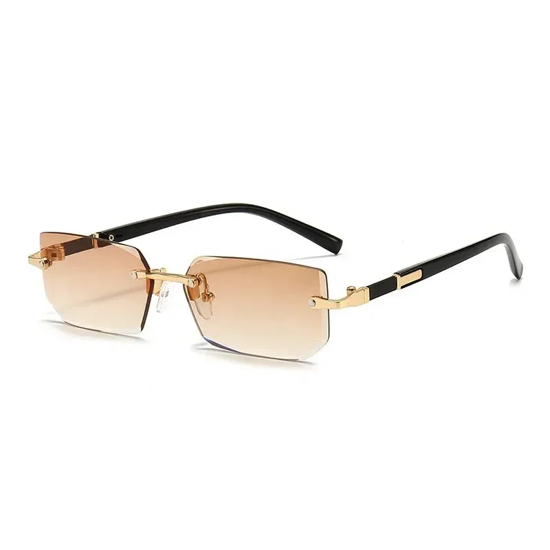 Polygon Rimless Sunglasses