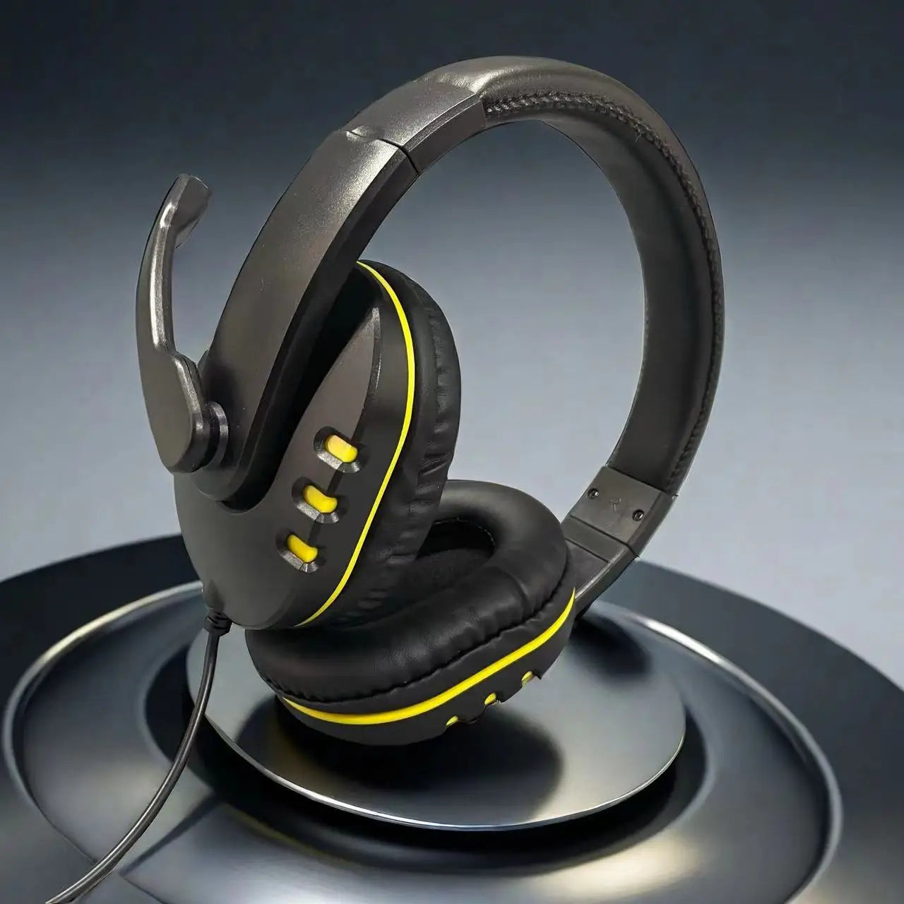 7260 Wired Headphones with Microphone，Suitable for work meetings、Study Recording、Entertainment Games，Compatible：PS4/PS5/Xbox One