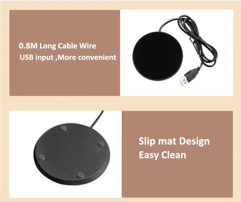 Mug Warmer USB Cup Heater Mini Cup Warmer Electric Heating Thermostatic Coaster Coffee Milk Tea Water Constant Pad Mug Warmer