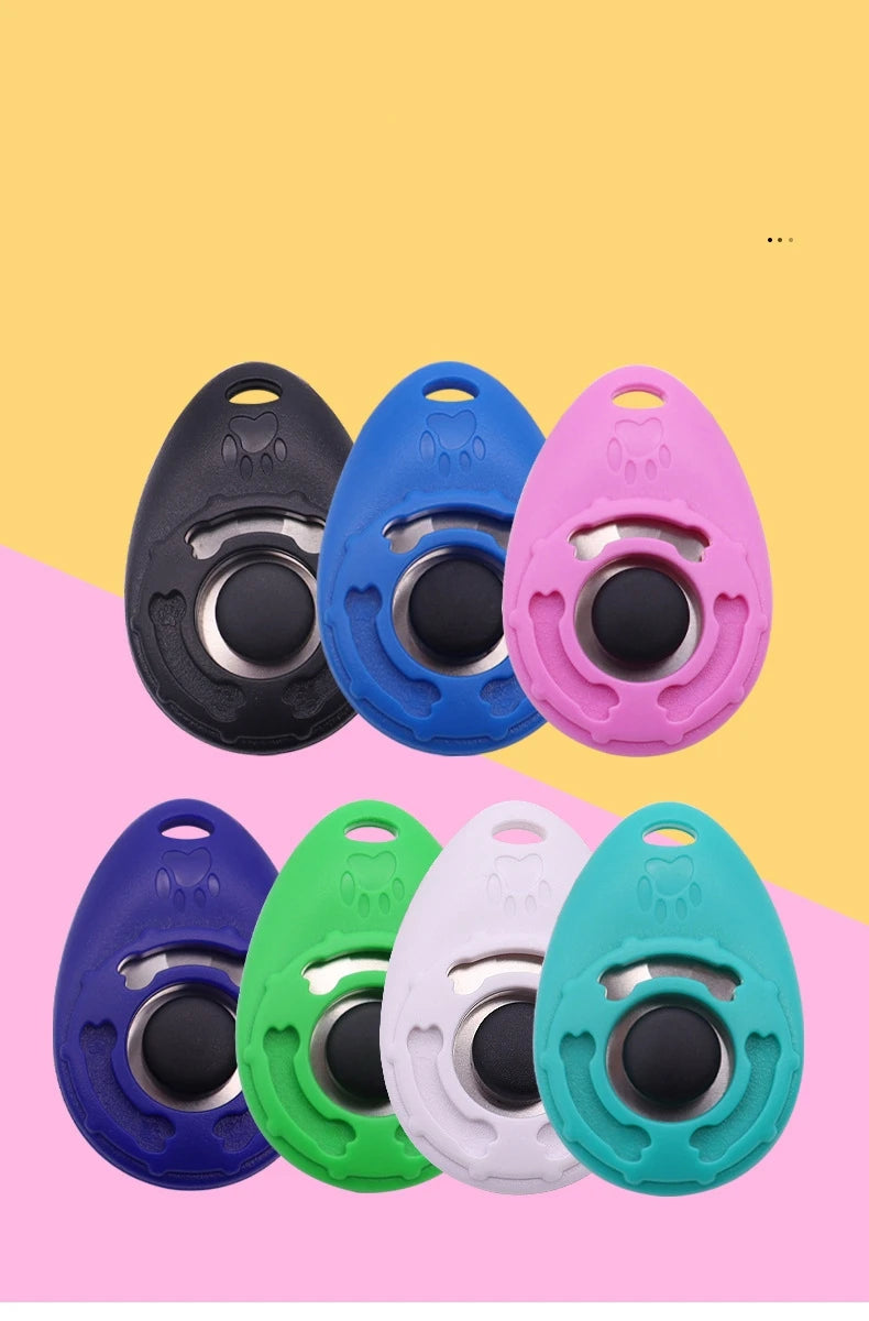 Dog Training Clicker Pet Cat Dog Click Trainer Various Style Aid Adjustable WristStrap Sound Key Chain Dog Repeller Pet Product