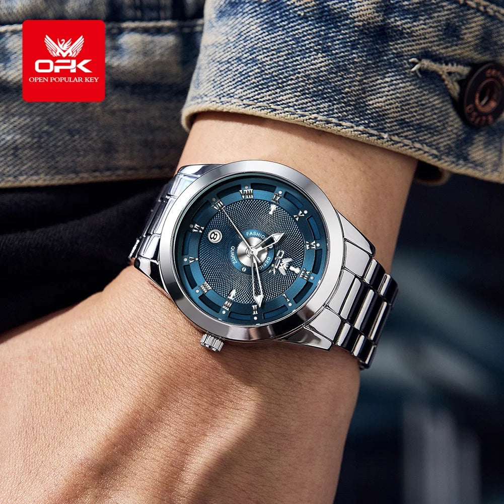 OPK 6056 New Men's Watch Fashion Dial Design New Men's Watch Fashion Dial Design Stainless steel Watches