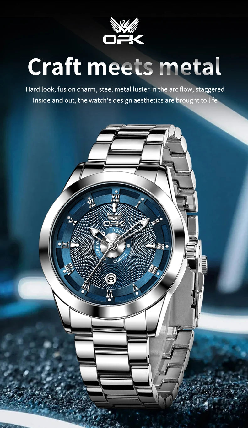 OPK 6056 New Men's Watch Fashion Dial Design New Men's Watch Fashion Dial Design Stainless steel Watches