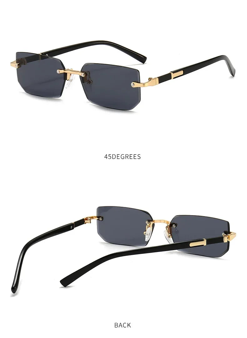 Polygon Rimless Sunglasses