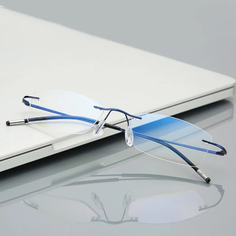 Rimless Men Reading Glasses.