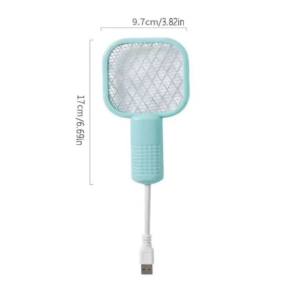 Durable USB Mosquito Swatter Trap Electric Shock Mini Fly Bug Zapper UV Light Portable Mosquito Killer Lamp Summer