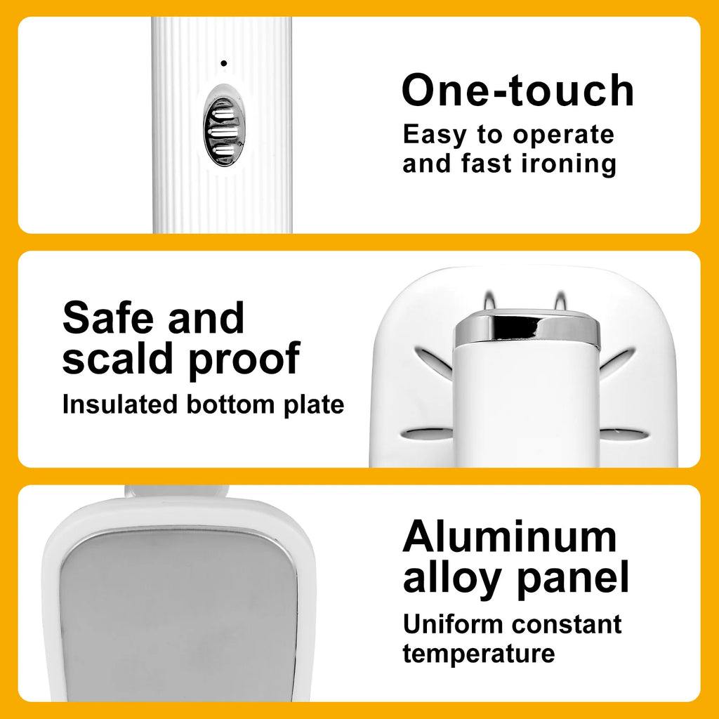 Travel Iron Portable Mini Ironing Machine Garment Steamer Wrinkle Remover Dry and Wet Handheld Steam Iron for Fabric Clothes