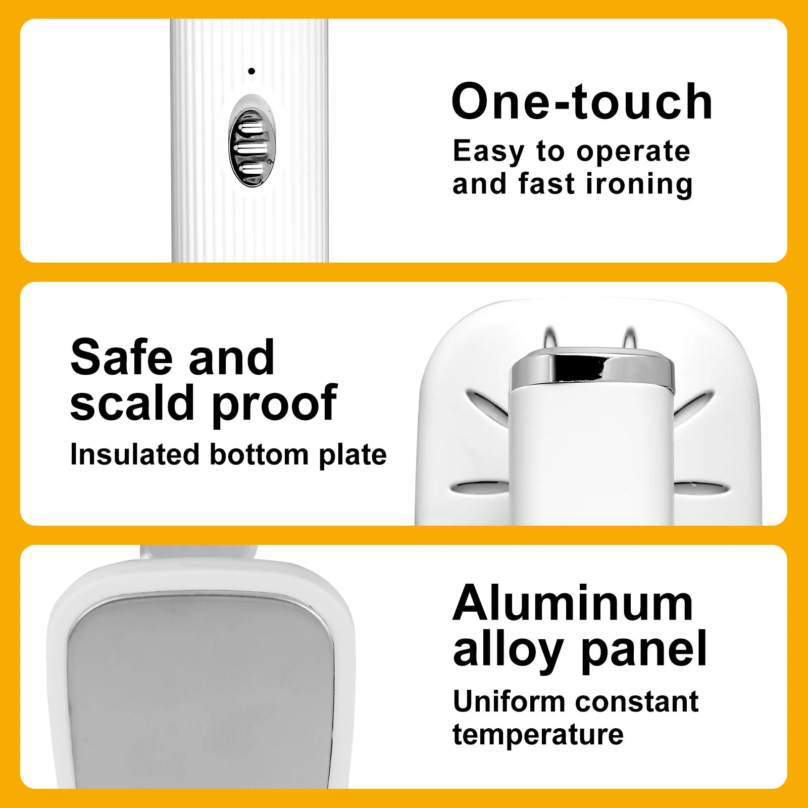 Travel Iron Portable Mini Ironing Machine Garment Steamer Wrinkle Remover Dry and Wet Handheld Steam Iron for Fabric Clothes