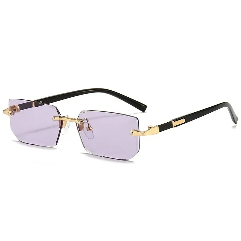 Polygon Rimless Sunglasses