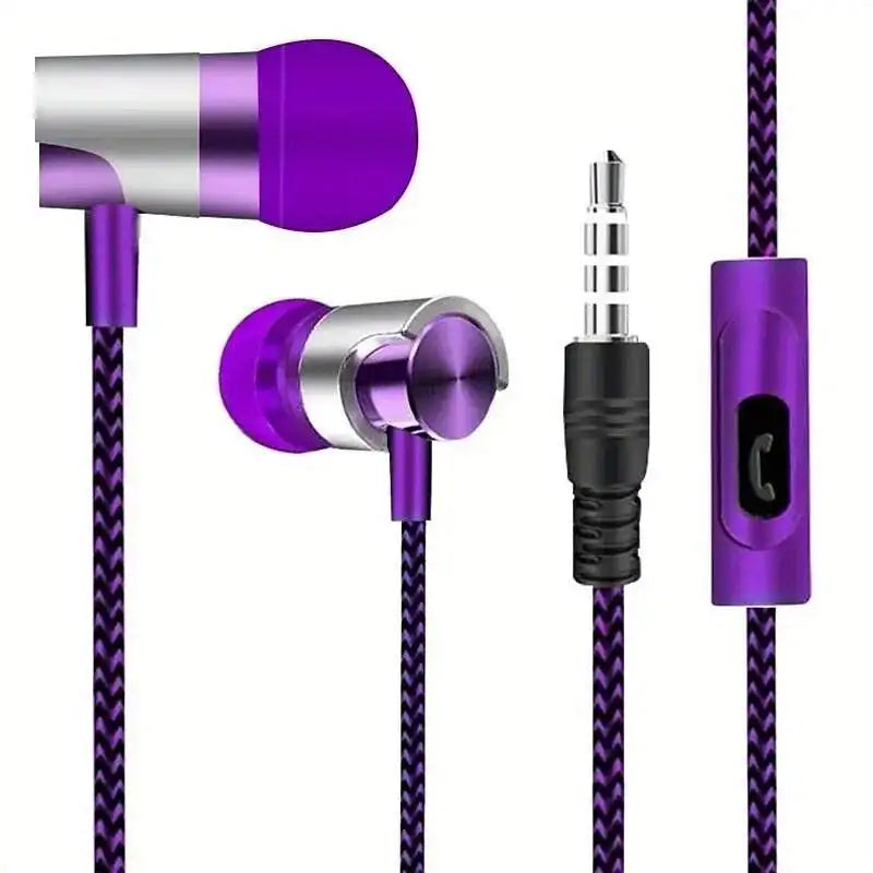 3.5mm Wired In-Ear Headphones with Ergonomic Design, HiFi Stereo Sound & Volume Control