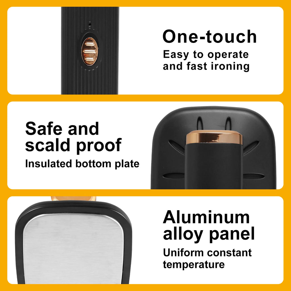 Travel Iron Portable Mini Ironing Machine Garment Steamer Wrinkle Remover Dry and Wet Handheld Steam Iron for Fabric Clothes